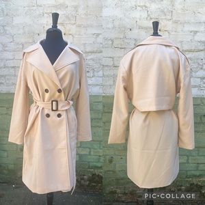 VERO MODA Blush Oink Nude Trench Coat